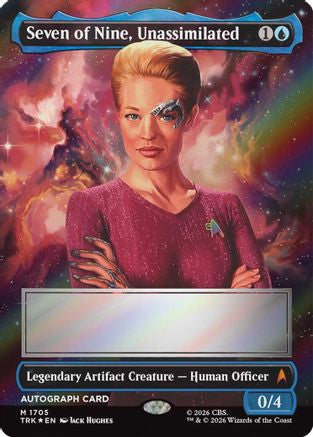 Seven of Nine, Unassimilated (Borderless) (Signed) (TRK-1705) [Star Trek] Foil