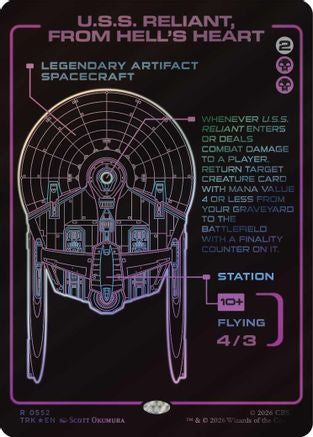 U.S.S. Reliant, From Hell's Heart (Showcase) (TRK-552) [Star Trek] Foil