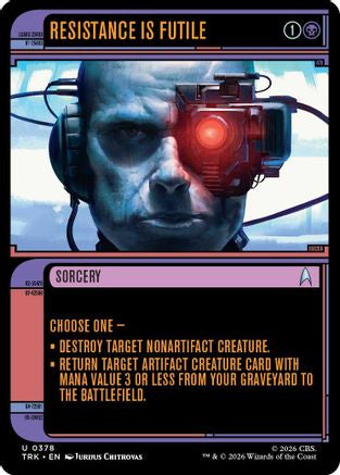 Resistance Is Futile (Showcase) (TRK-378) [Star Trek] Foil