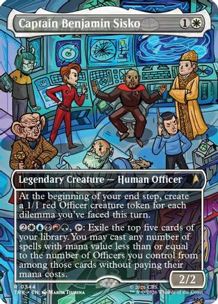 Captain Benjamin Sisko (Borderless) (TRK-344) [Star Trek] Foil