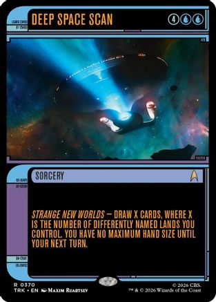 Deep Space Scan (Showcase) (TRK-370) [Star Trek] Foil