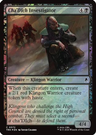 Cha'Dich Investigator (Surge Foil) (TRK-572) [Star Trek] Foil