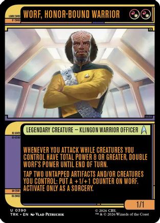 Worf, Honor-Bound Warrior (Showcase) (TRK-390) [Star Trek] Foil