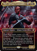 Worf, Defiant Commander (Borderless) (TRC-004) [Commander: Star Trek] Foil