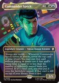 Commander Spock (Borderless) (Surge Foil) (TRC-006) [Commander: Star Trek] Foil