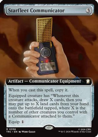 Starfleet Communicator (Extended Art) (TRC-356) [Commander: Star Trek]