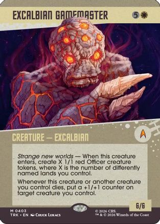 Excalbian Gamemaster (Showcase) (TRK-403) [Star Trek] Foil