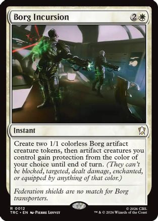 Borg Incursion (Surge Foil) (TRC-012) [Commander: Star Trek] Foil