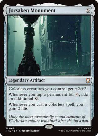 Forsaken Monument (Surge Foil) (TRC-491) [Commander: Star Trek] Foil