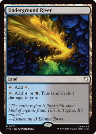 Underground River (Surge Foil) (TRC-575) [Commander: Star Trek] Foil