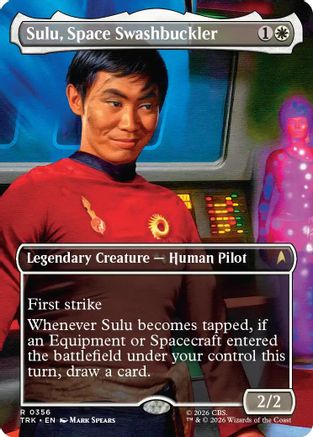Sulu, Space Swashbuckler (Borderless) (TRK-356) [Star Trek] Foil