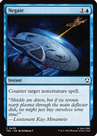 Negate (Surge Foil) (TRC-439) [Commander: Star Trek] Foil