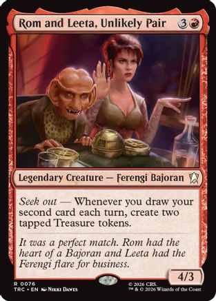Rom and Leeta, Unlikely Pair (TRC-076) [Commander: Star Trek]