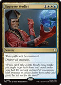 Supreme Verdict (Surge Foil) (TRC-480) [Commander: Star Trek] Foil