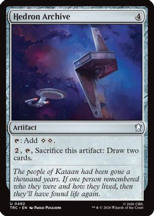 Hedron Archive (Surge Foil) (TRC-492) [Commander: Star Trek] Foil