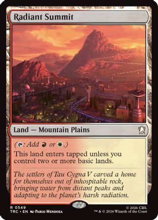 Radiant Summit (Surge Foil) (TRC-549) [Commander: Star Trek] Foil