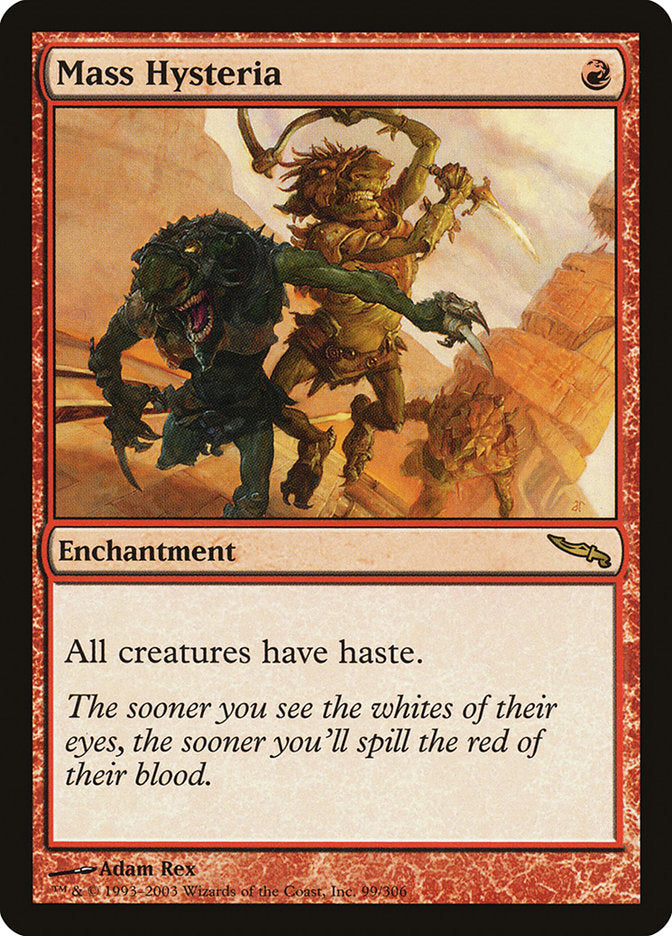 Mass Hysteria [Mirrodin] | Shuffle n Cut Hobbies & Games