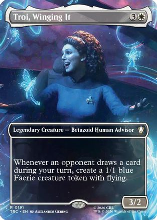 Troi, Winging It (Borderless) (TRC-191) [Commander: Star Trek]