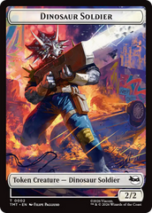 Dinosaur Soldier // Copy Double-Sided Token [Teenage Mutant Ninja Turtles Tokens] | Shuffle n Cut Hobbies & Games