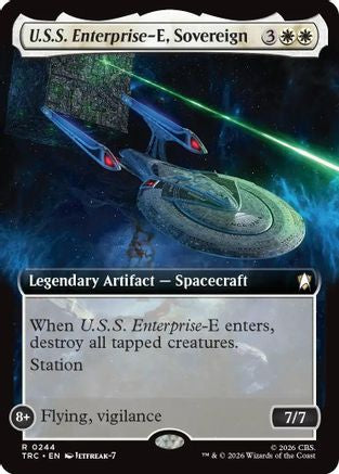 U.S.S. Enterprise-E, Sovereign (Extended Art) (TRC-244) [Commander: Star Trek]