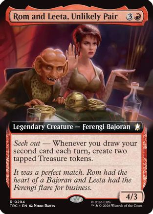 Rom and Leeta, Unlikely Pair (Extended Art) (TRC-294) [Commander: Star Trek]