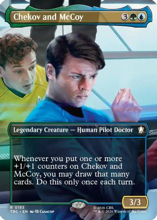 Chekov and McCoy (Borderless) (TRC-183) [Commander: Star Trek] Foil