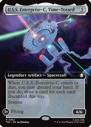 U.S.S. Enterprise-C, Time-Tossed (Extended Art) (TRC-362) [Commander: Star Trek]