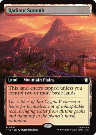 Radiant Summit (Extended Art) (TRC-395) [Commander: Star Trek]