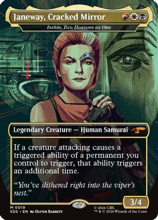 Janeway, Cracked Mirror - Isshin, Two Heavens as One (Borderless) (SDS-019) [Star Trek: Stardates] Foil