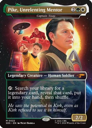 Pike, Unrelenting Mentor - Captain Sisay (Borderless) (SDS-022) [Star Trek: Stardates] Foil
