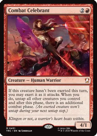 Combat Celebrant (Surge Foil) (TRC-451) [Commander: Star Trek] Foil