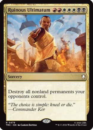 Ruinous Ultimatum (Surge Foil) (TRC-479) [Commander: Star Trek] Foil