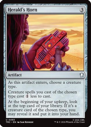 Herald's Horn (Surge Foil) (TRC-493) [Commander: Star Trek] Foil