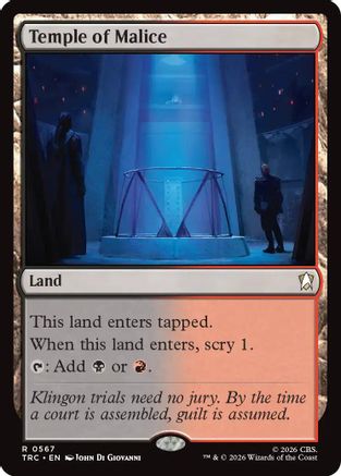 Temple of Malice (Surge Foil) (TRC-567) [Commander: Star Trek] Foil