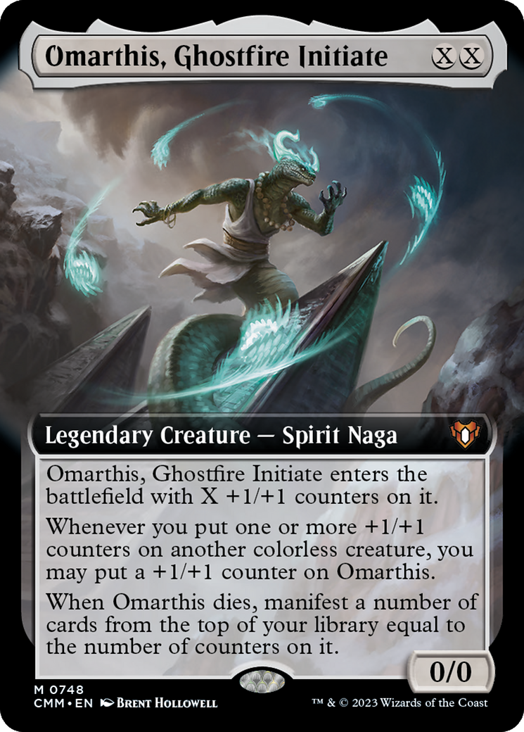 Omarthis, Ghostfire Initiate (Extended Art) [Commander Masters] | Shuffle n Cut Hobbies & Games