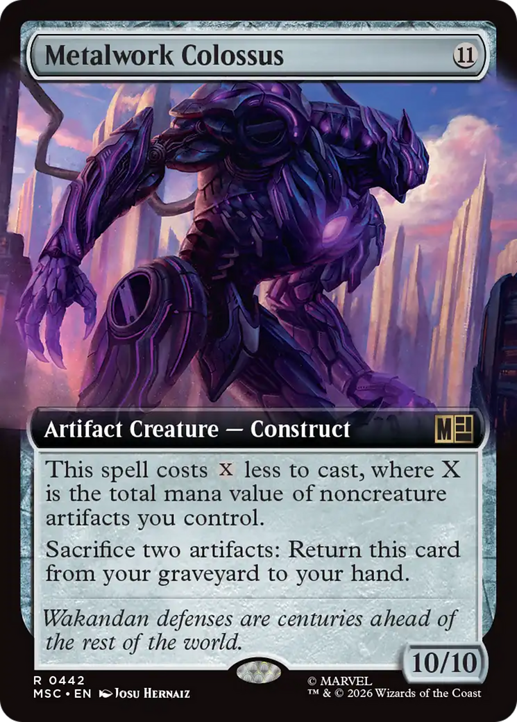 Metalwork Colossus (Extended Art) [Marvel Super Heroes Commander] | Shuffle n Cut Hobbies & Games