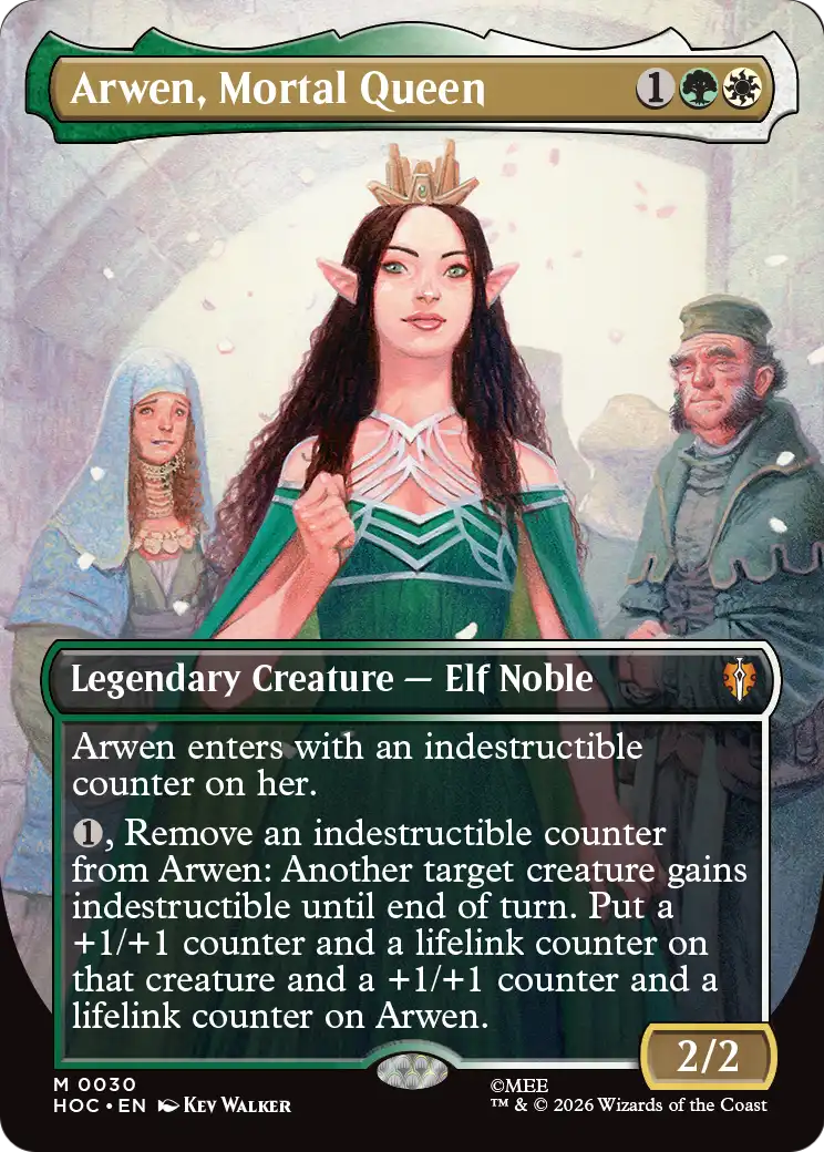 Arwen, Mortal Queen (Borderless) [The Hobbit: Eternal-Legal] | Shuffle n Cut Hobbies & Games