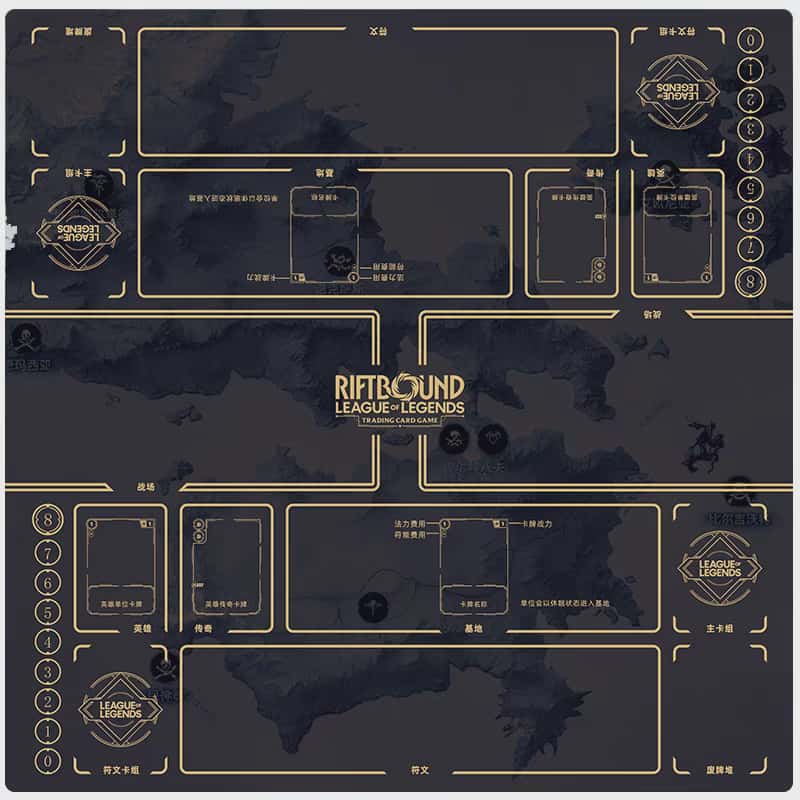 Riftbound: League of Legends TCG 2 Player Playmats | Shuffle n Cut Hobbies & Games