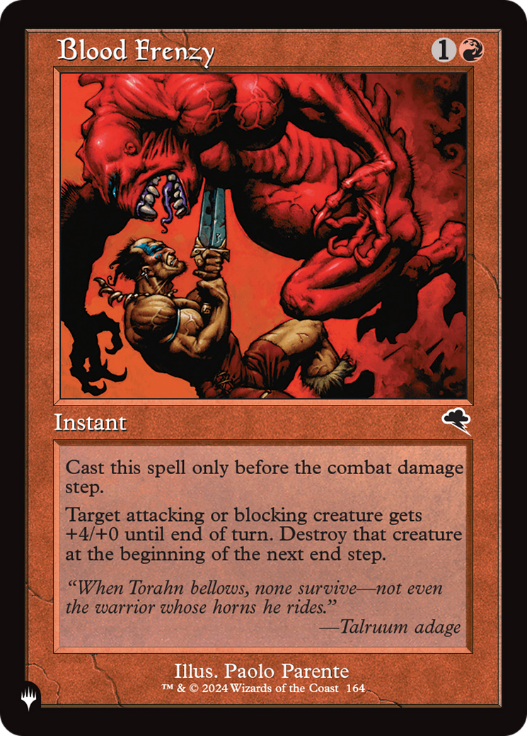 Blood Frenzy [The List] | Shuffle n Cut Hobbies & Games