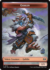 Dog // Goblin Double-Sided Token [Tarkir: Dragonstorm Commander Tokens] | Shuffle n Cut Hobbies & Games