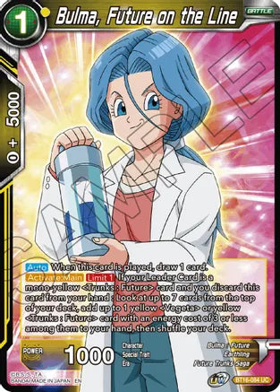 Bulma, Future on the Line (BT16-084) [Realm of the Gods] | Shuffle n Cut Hobbies & Games