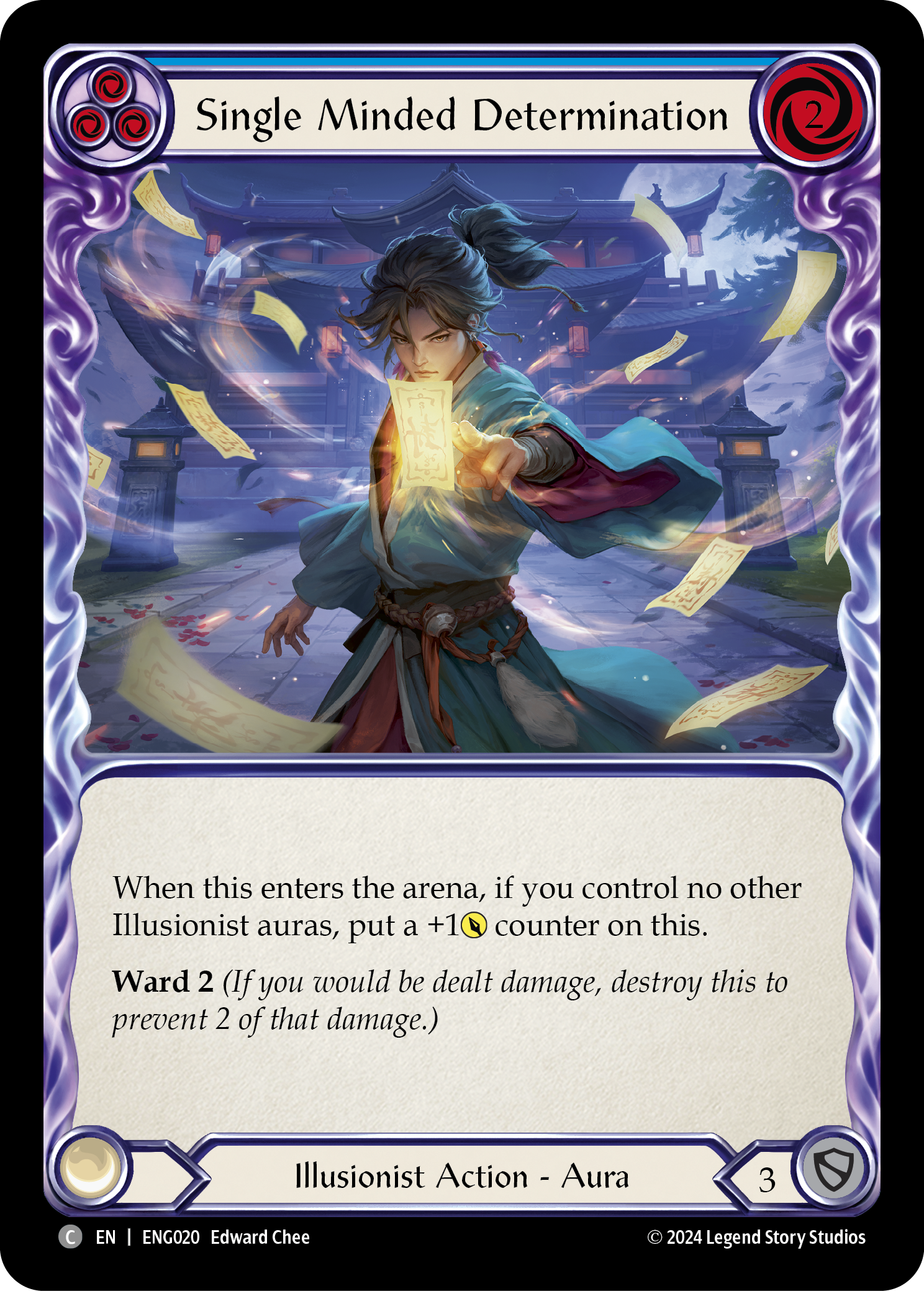 Single Minded Determination [ENG020] (Part the Mistveil Enigma Blitz Deck) | Shuffle n Cut Hobbies & Games