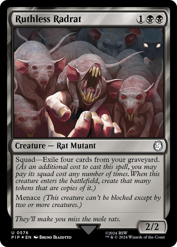 Ruthless Radrat (Surge Foil) [Fallout] | Shuffle n Cut Hobbies & Games