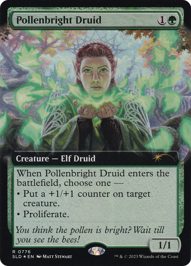 Pollenbright Druid (Extended Art) [Secret Lair Drop Series] | Shuffle n Cut Hobbies & Games