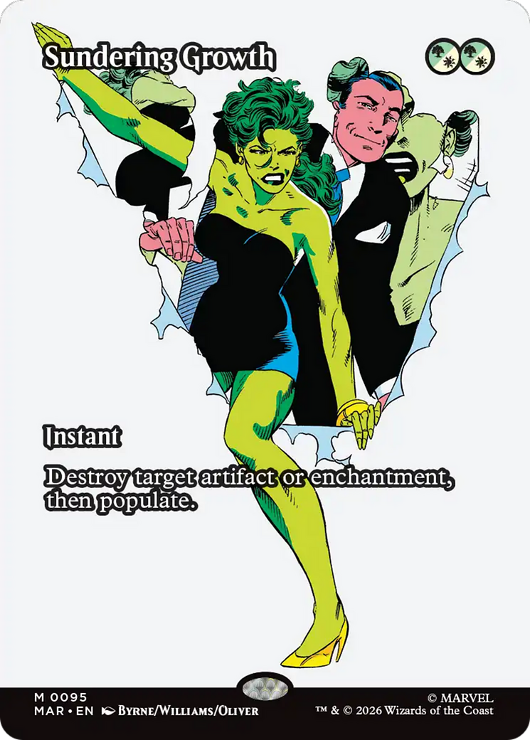 Sundering Growth (Borderless) [Marvel Universe: Eternal-Legal] | Shuffle n Cut Hobbies & Games