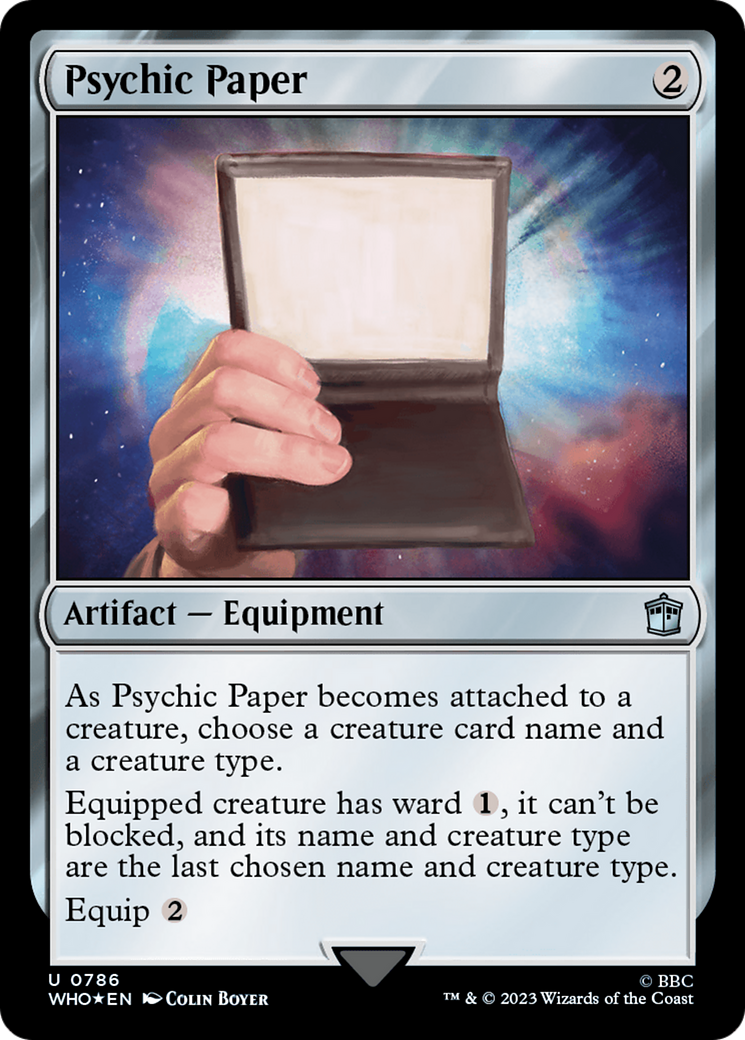 Psychic Paper (Surge Foil) [Doctor Who] | Shuffle n Cut Hobbies & Games