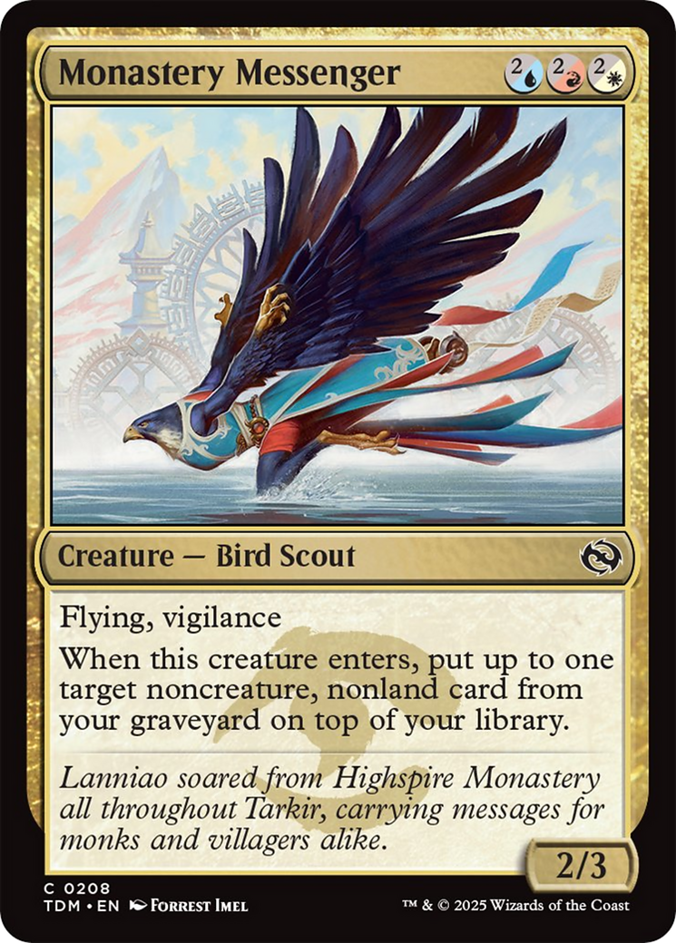 Monastery Messenger [Tarkir: Dragonstorm] | Shuffle n Cut Hobbies & Games