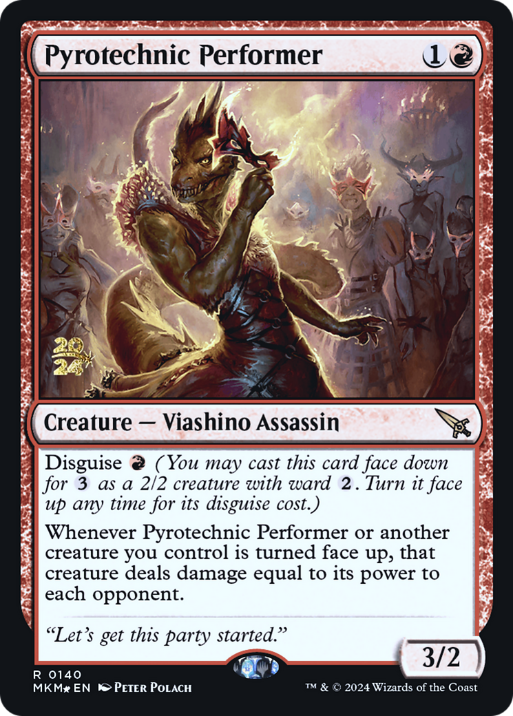Pyrotechnic Performer [Murders at Karlov Manor Prerelease Promos] | Shuffle n Cut Hobbies & Games