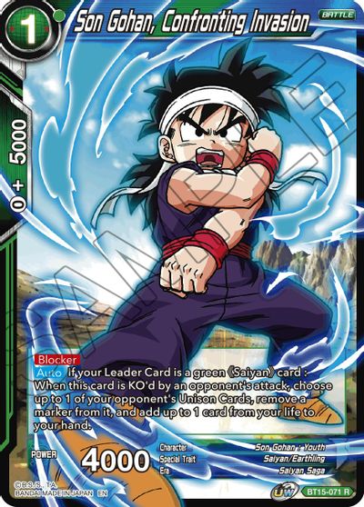 Son Gohan, Confronting Invasion (BT15-071) [Saiyan Showdown] | Shuffle n Cut Hobbies & Games