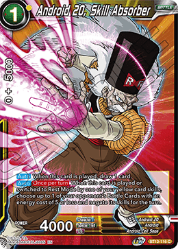 Android 20, Skill Absorber (Common) (BT13-116) [Supreme Rivalry] | Shuffle n Cut Hobbies & Games